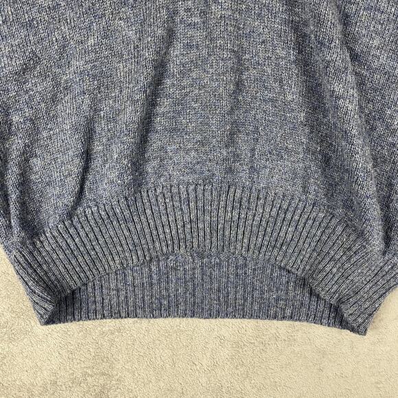 Pendleton Sweater Mens XL Blue Shetland Wool Pullover V Neck Knit Made in USA - Picture 3 of 12